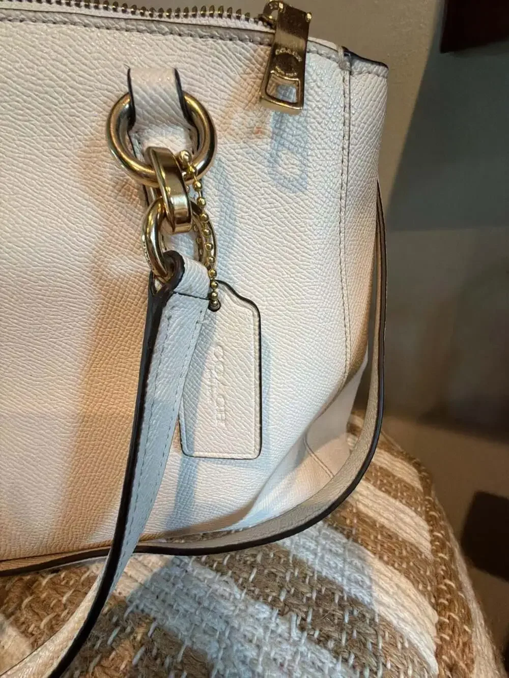 Coach F57520 Pebbled Leather Christie Carryall Satchel